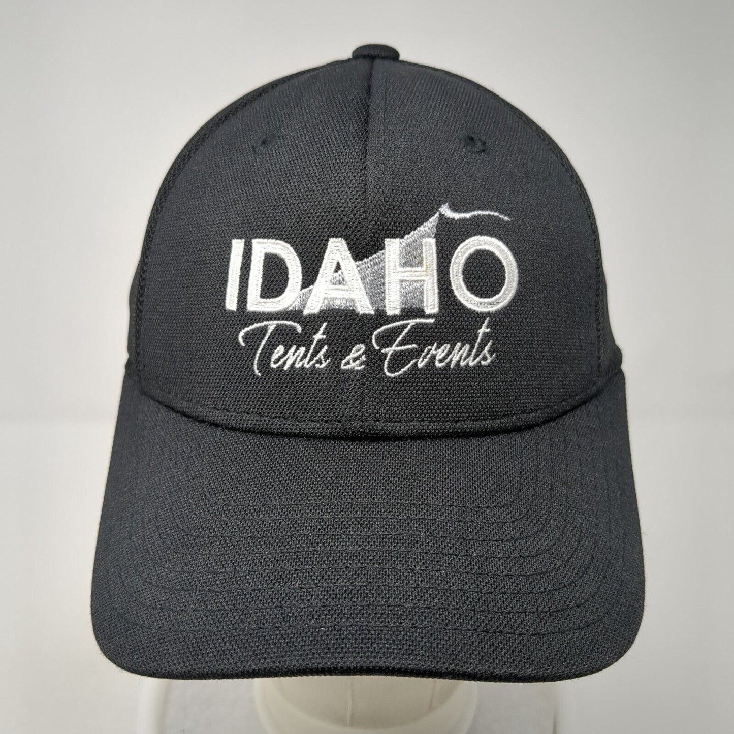 Idaho Tents & Events Fitted Trucker Hat Black S/M Fitmax 70 Mesh Back