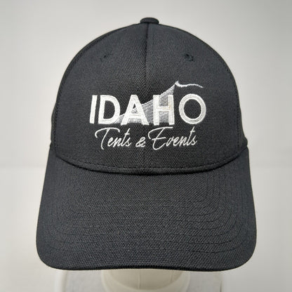 Idaho Tents & Events Fitted Trucker Hat Black S/M Fitmax 70 Mesh Back