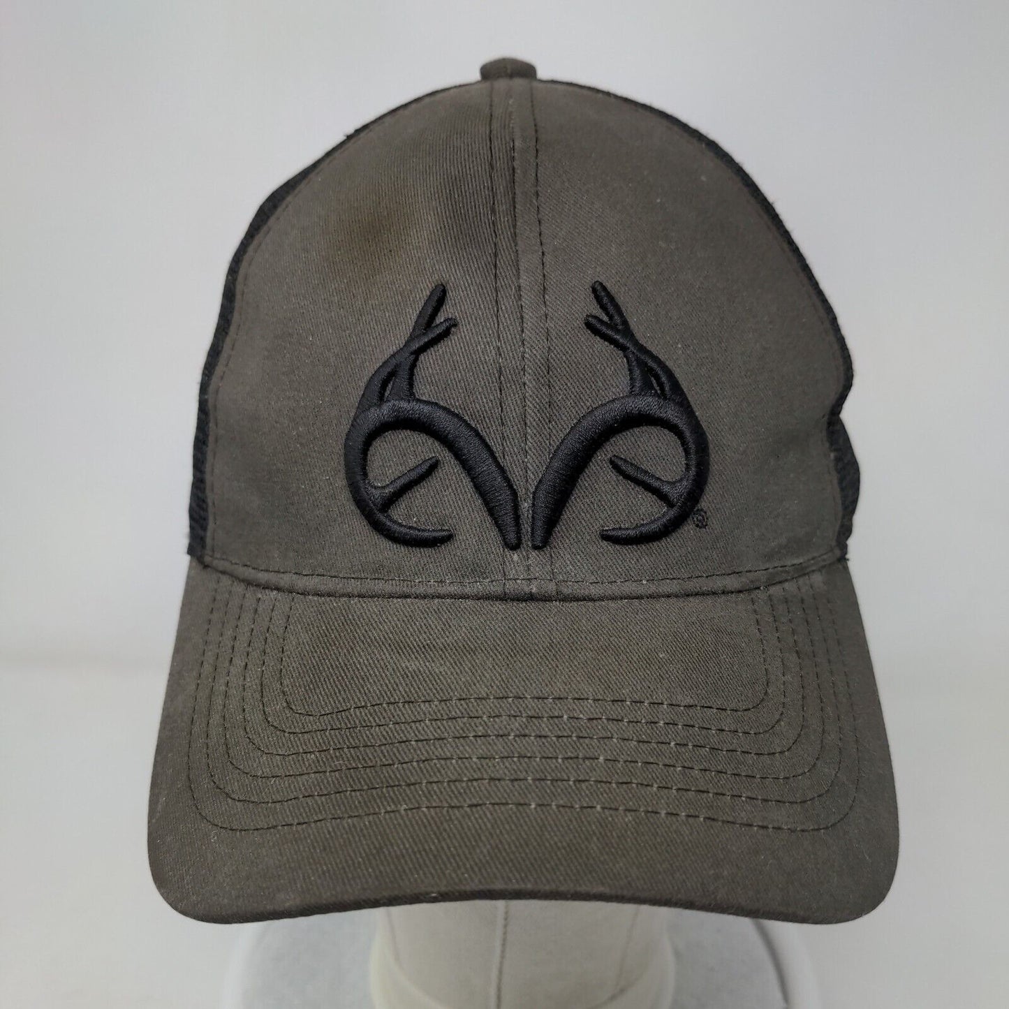 Realtree Outfitters Snapback Mesh Back Trucker Hat Brown One Size