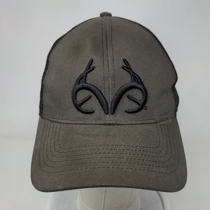 Realtree Outfitters Snapback Mesh Back Trucker Hat Brown One Size