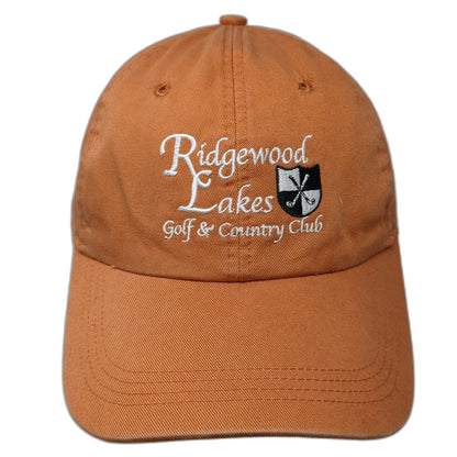 Ahead Baseball Cap Orange One Size Ridgewood Lakes Golf Country Club Florida Hat
