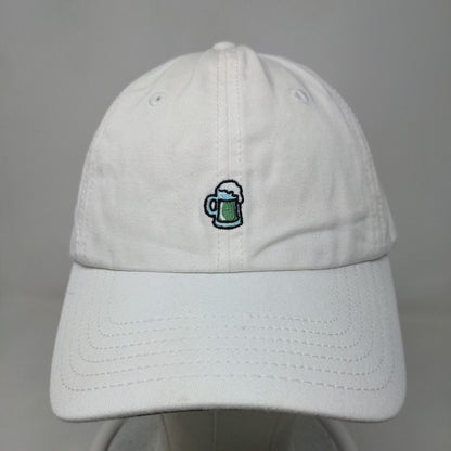 Vineyard Vines Men's Slideback Hat White Embroidered Beer Mug Logo Cotton