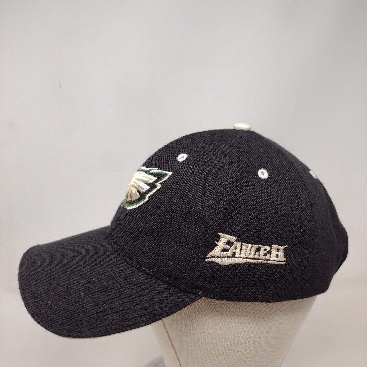 Philadelpia Eagles Strapback Hat Black Adjustable Embroidered Logo NFL