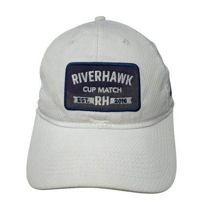 Riverhawk Cup Match Slideback Hat White One Size Adjustable River Birch