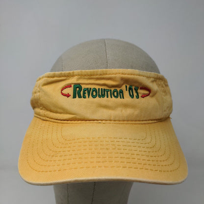 OC Men's Strapback Hat Yellow Tan OSFM Embroidered Revolution 03 Vintage 2003