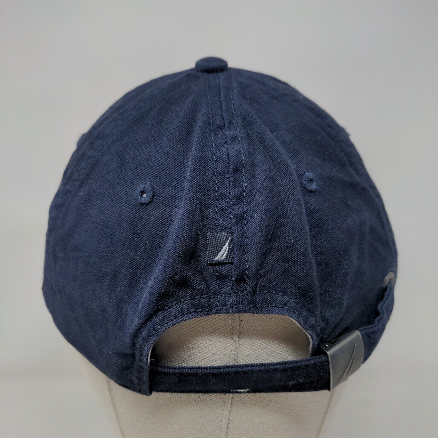 Nautica Slideback Hat Blue One Size Adjustable Embroidered 6 Panel Cotton