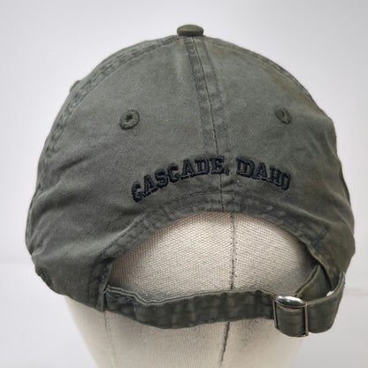 Pacific Headwear Baseball Cap Green Beige One Size Dude Ranch Cascade Idaho Hat