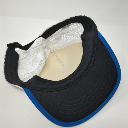 Patagonia Mesh Back Trucker Hat Blue White Small Logo Foam Clasp Back