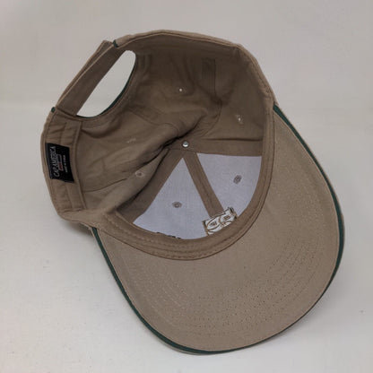 BPI Barney's Pumps Strapback Hat Tan One Size Embroidered 6 Panel Cap America