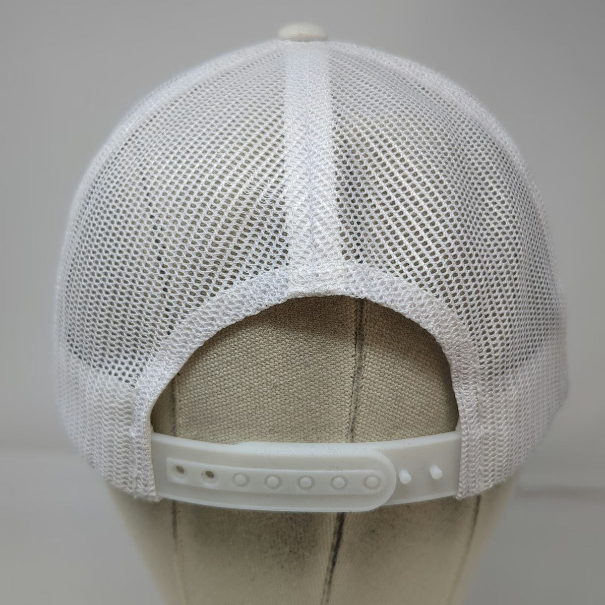 Yupoong White Trucker Hat One Size Entrepreneur Embroidered Mesh Back Snapback