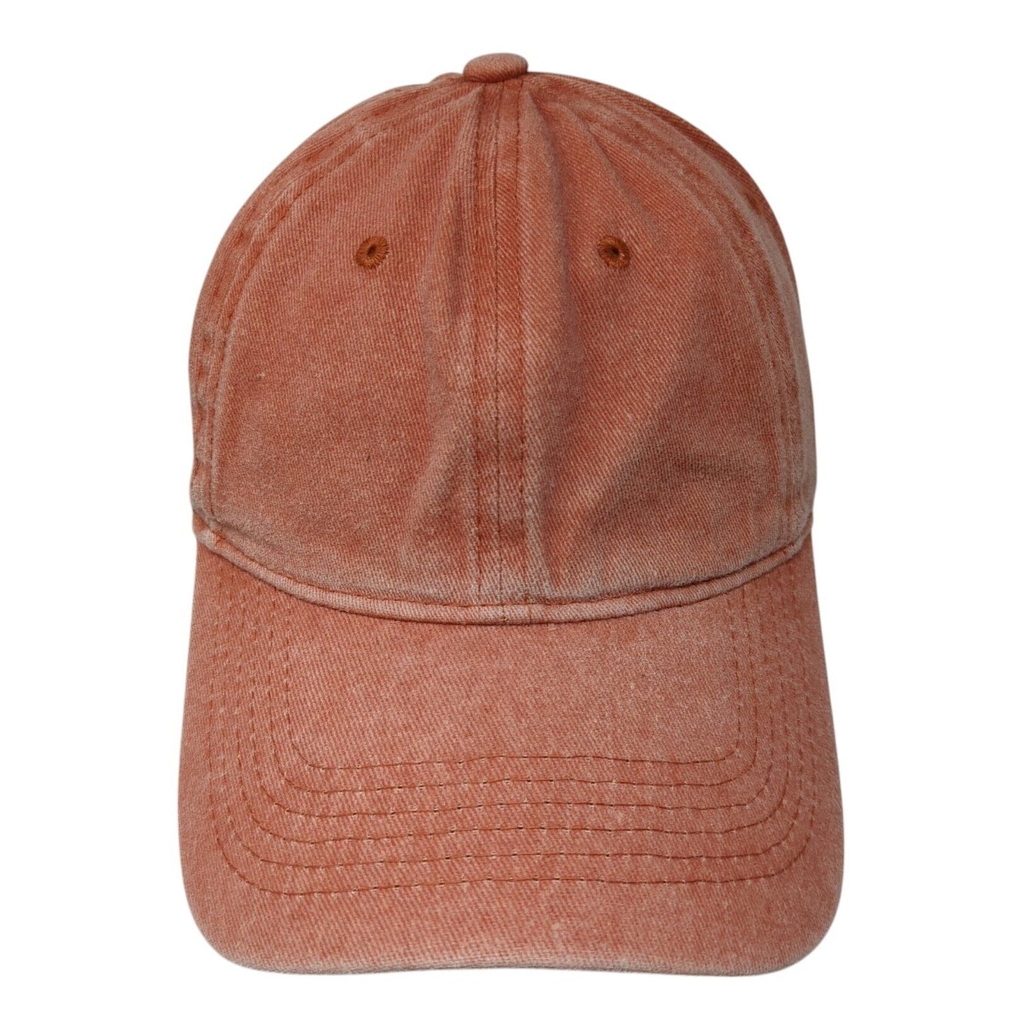 Unbranded Slideback Hat Orange One Size Solid Adjustable 6 Panel Blank