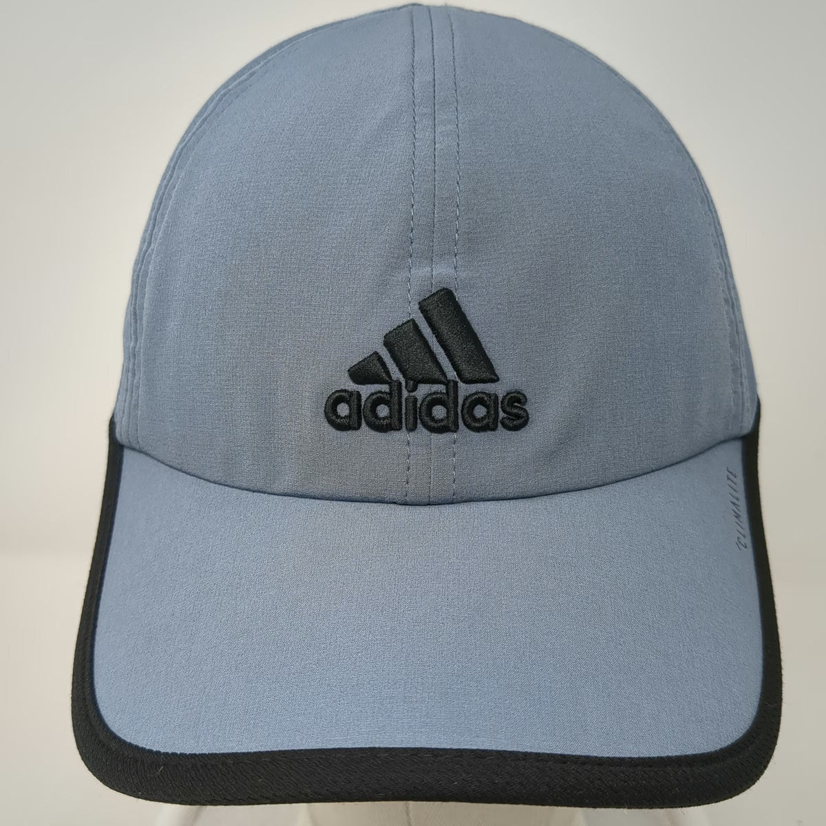 Adidas Baseball Cap Blue One Size Climalite Performance Strapback Logo Hat
