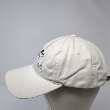 Cuckoo Bay Quesnel Lake B.C. Strapback Hat White Cream One Size Outdoor