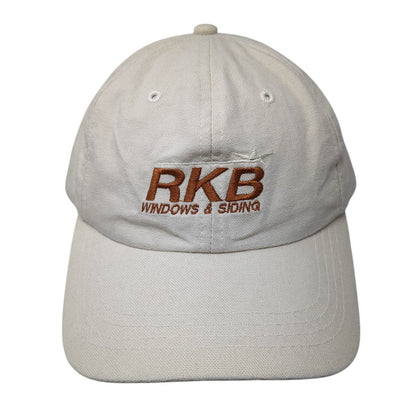 RKB Windows & Siding Slideback Hat Tan One Size Adjustable Embroidered Sportcap
