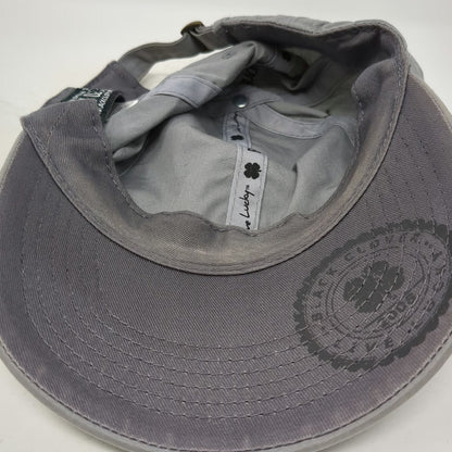 Black Clover Baseball Cap Gray One Size Live Lucky Patch Cotton Hat Slideback