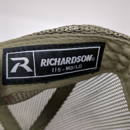 Lawn Pro Snapback Trucker Hat Green M/L Adjustable Mesh Back Richardson