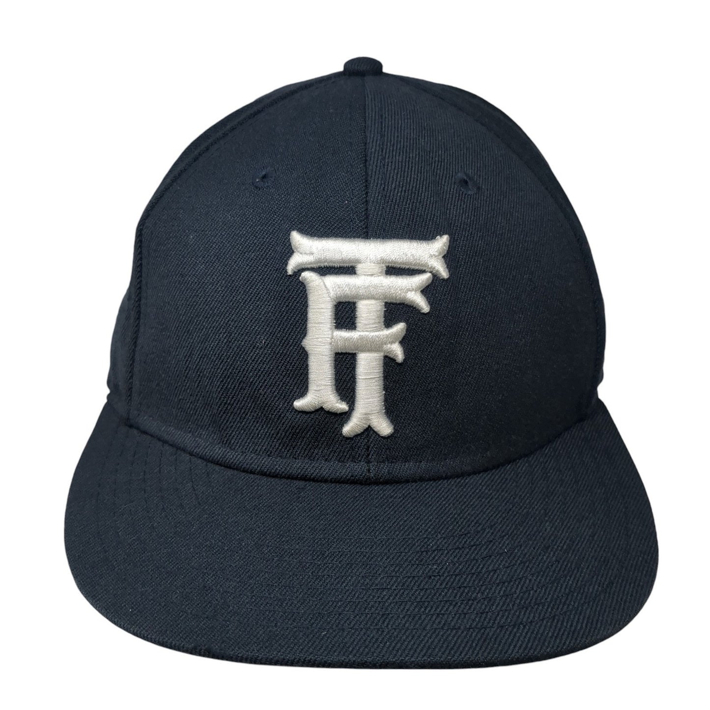 TF Fitted Baseball Cap Blue 7 3/8 Lightweight Embroidered The Game Pro