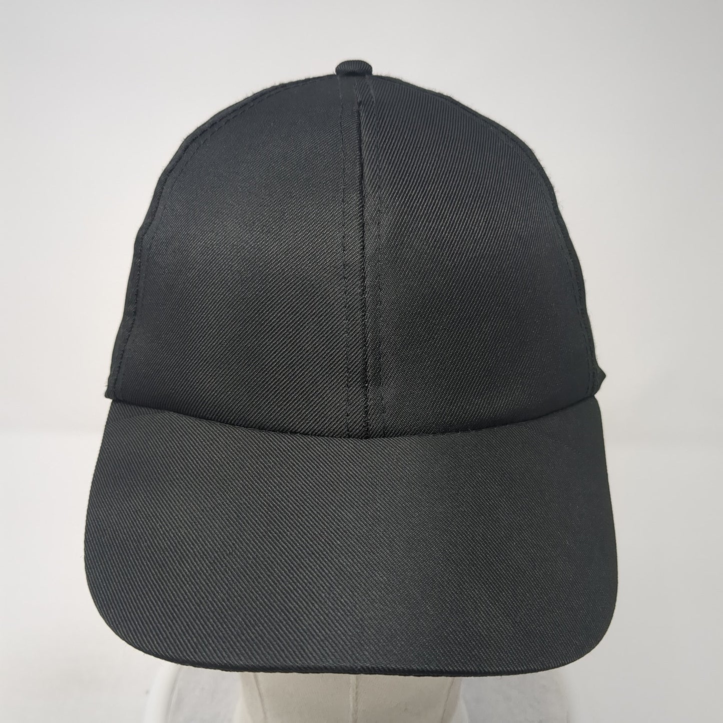 Unbranded Strapback Hat Black One Size Adjustable Outdoor 6 Panel Blank