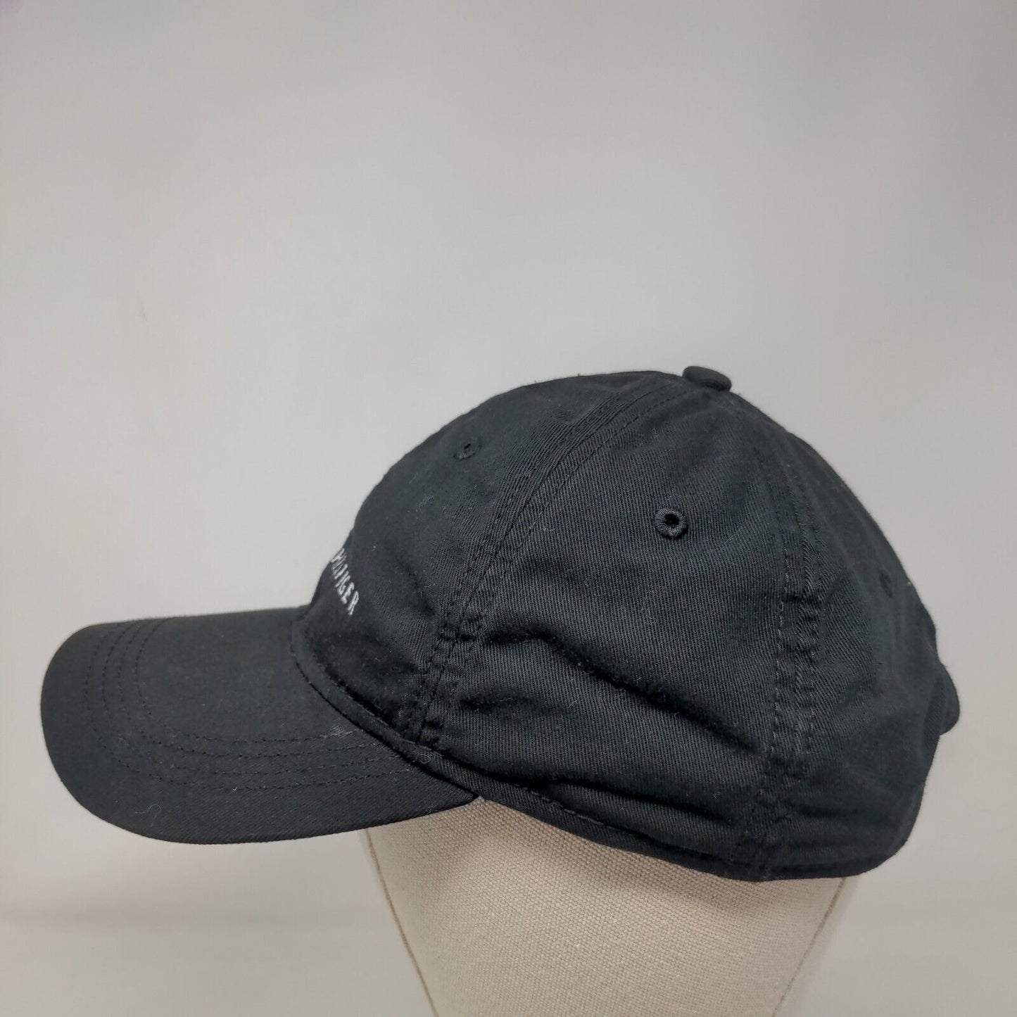 Tommy Hilfiger Slideback Hat Black One Size Embroidered Logo Adjustable