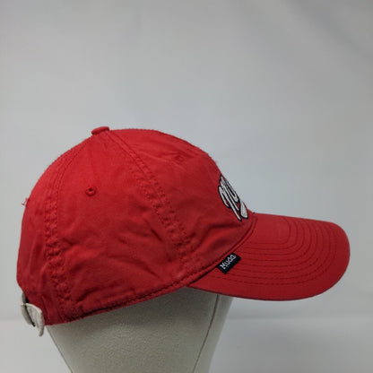 Mudd Slideback Hat Red OSFA Adjustable Embroidered 6 Panel Outdoor