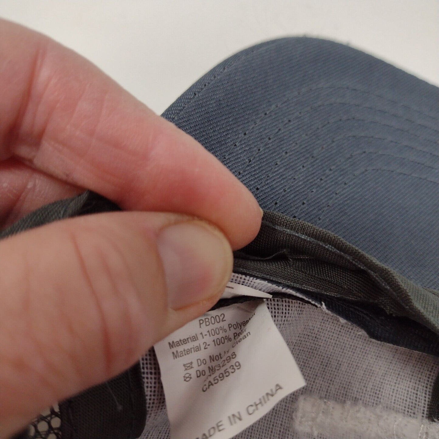 One America Financial Snapback Trucker Hat Gray OSFA Mesh Back Solid