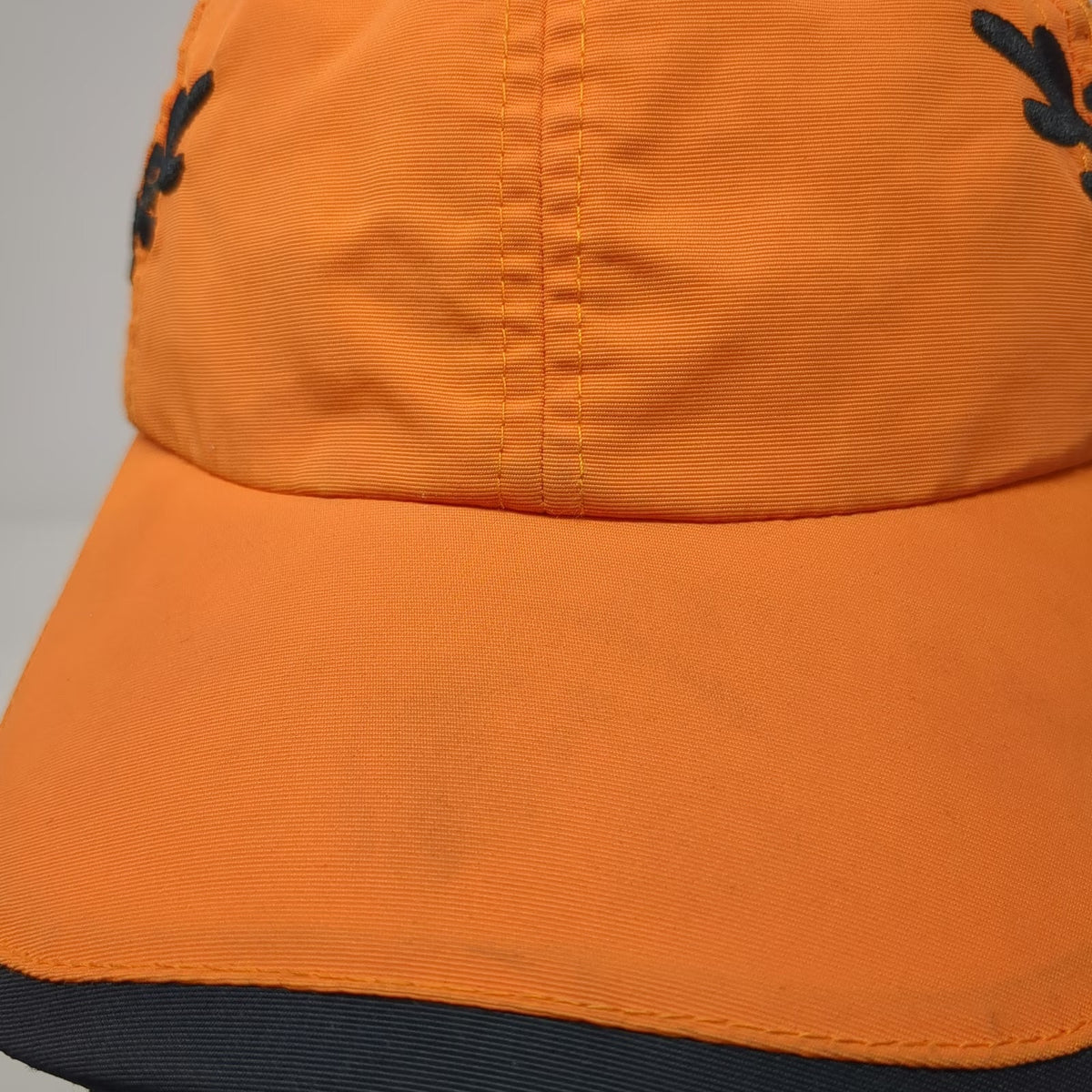 Little Caesars Baseball Cap Orange One Size Laurel Embroidery Strapback Hat