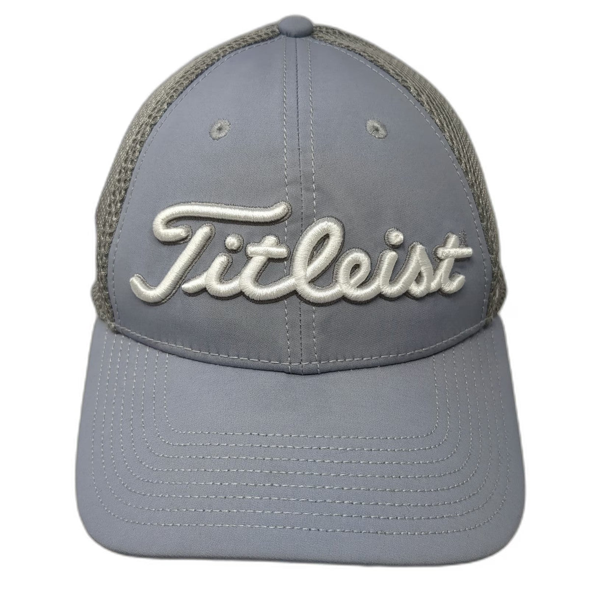 Titleist Baseball Cap Gray M Mesh Performance Golf Hat Pro V1 FootJoy FJ Logo