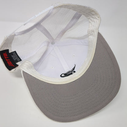 Parform Snapback Mesh Back Trucker Hat White OSFM Embroidered Otto