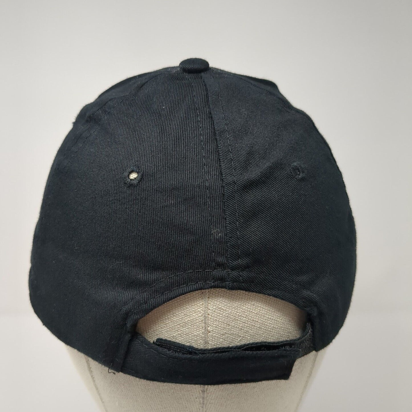 Hang Loose Maui Strapback Hat Black One Size Adjustable Embroidered Surfware
