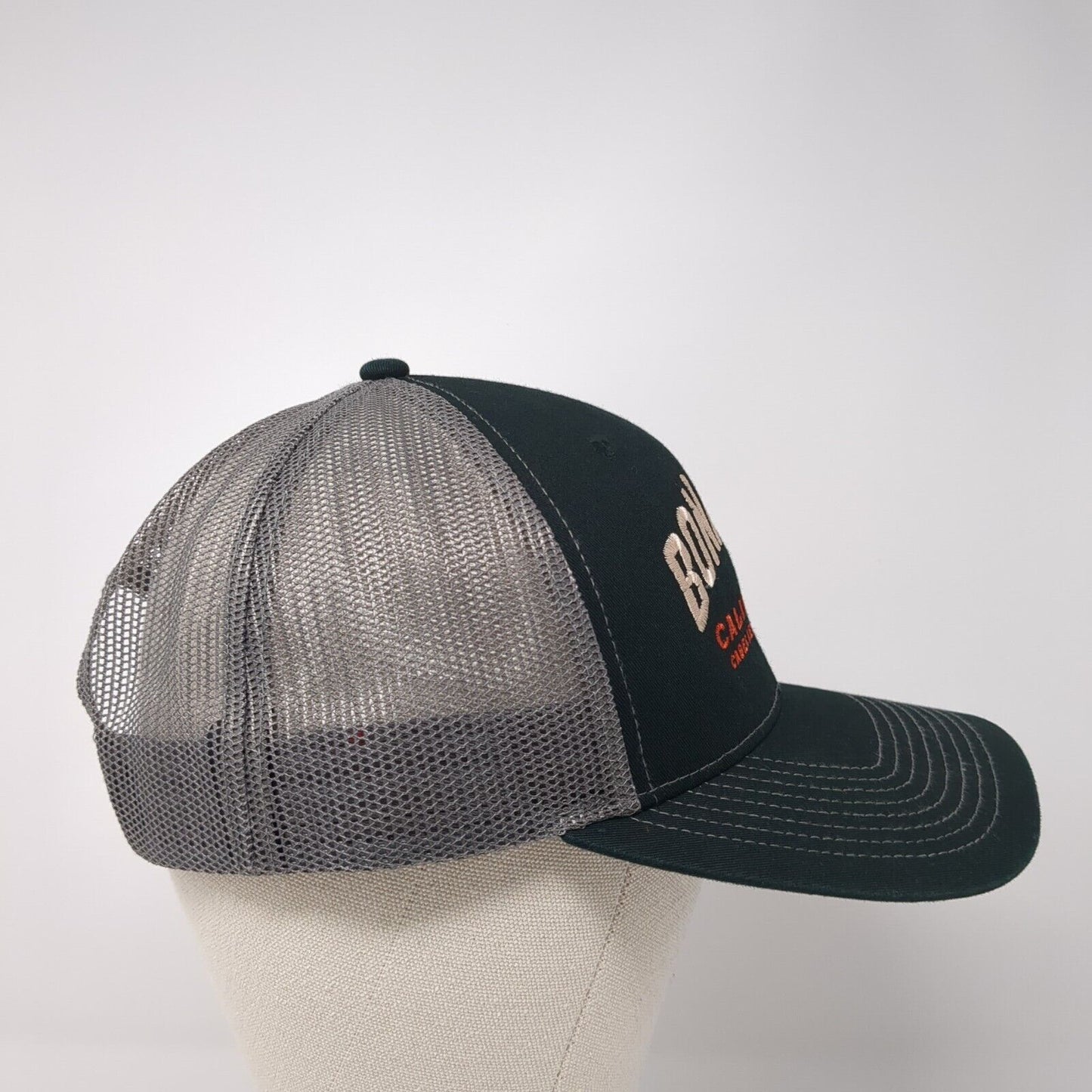 Bonanza California Snapback Trucker Hat Black One Size Mesh Back Outdoor