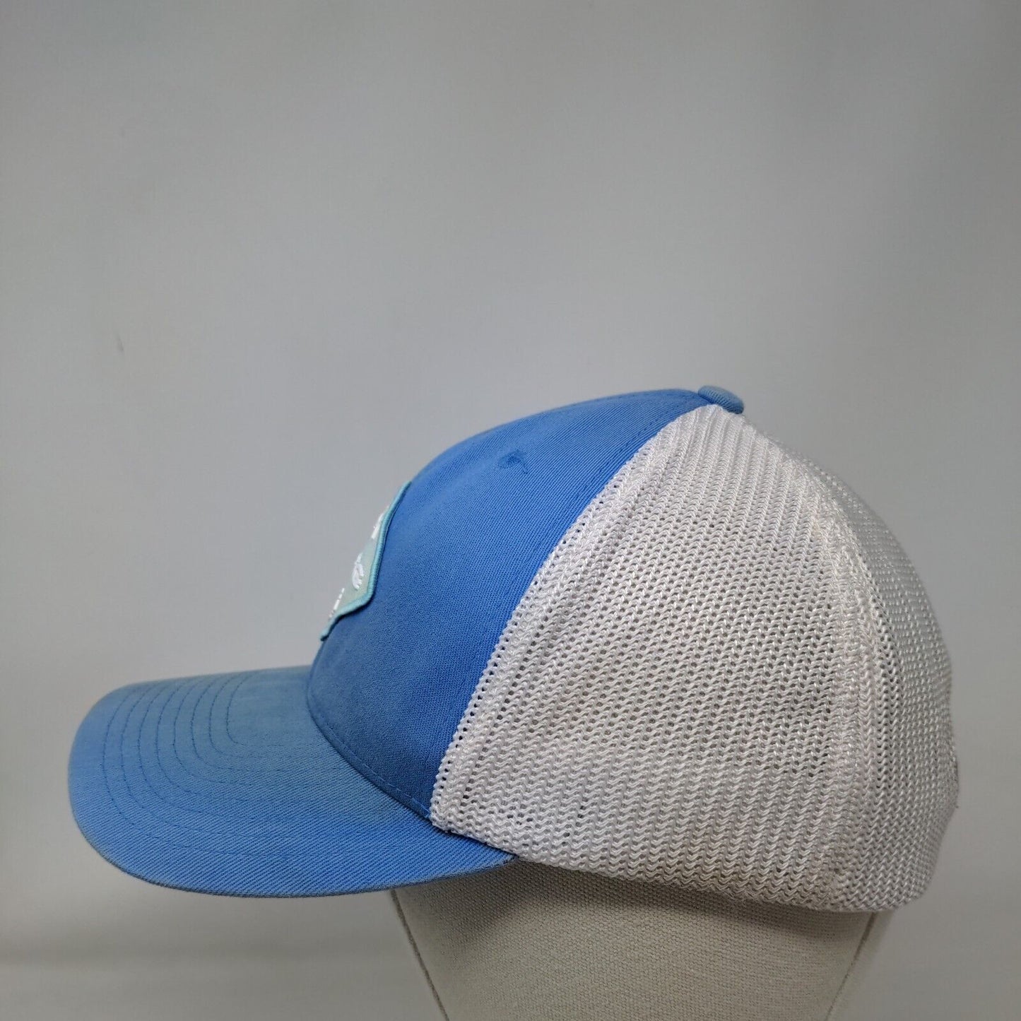 Columbia PFG Patch Fitted Mesh Back Trucker Hat Blue S/M Colorblock