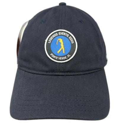 Pukka Baseball Cap Blue One Size Ponte Vedra FL Golf Burns Wilcox Leather Hat