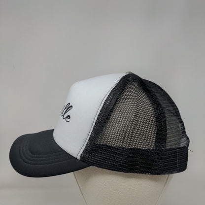 Asheville Snapback Mesh Back Trucker Hat Black One Size Colorblock