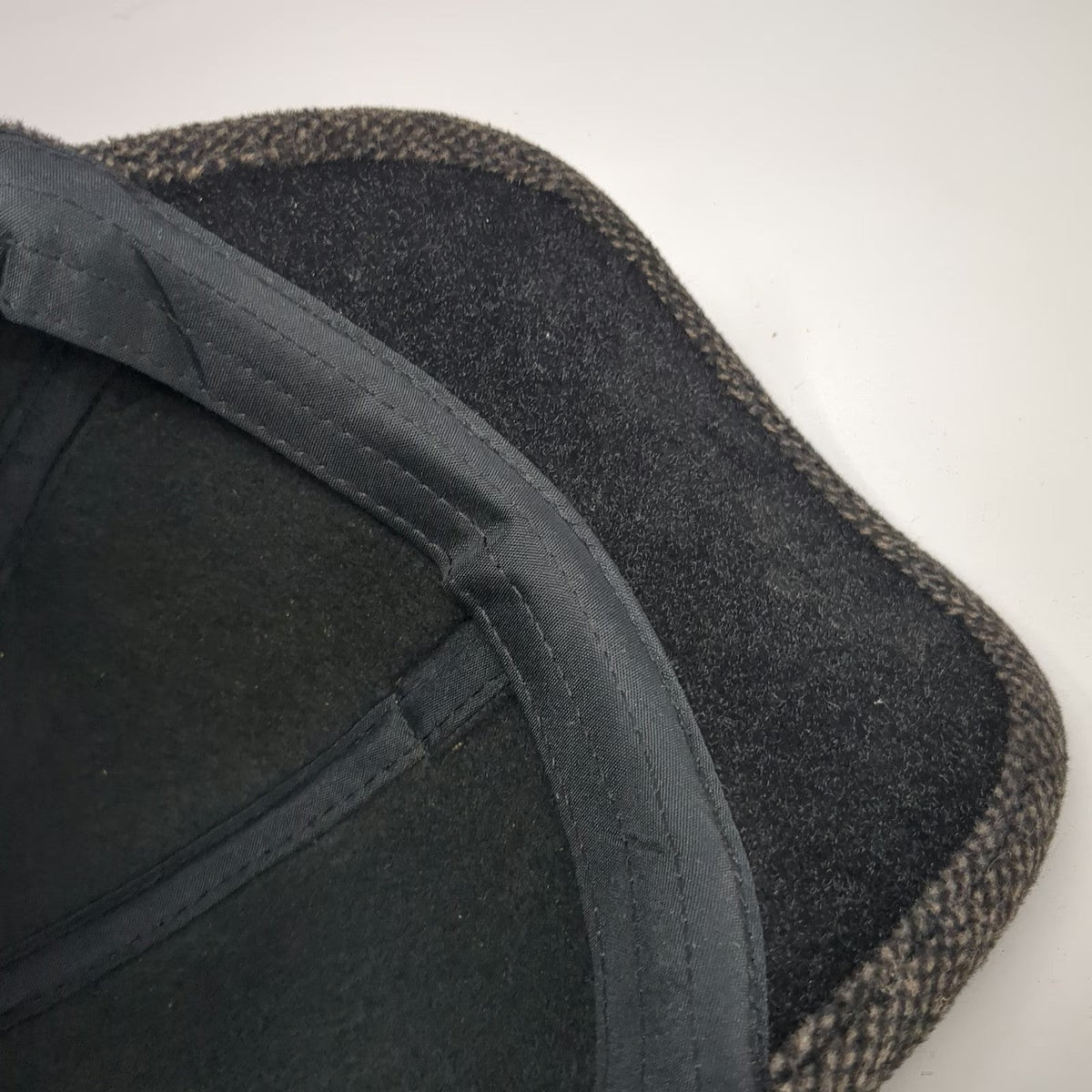 Ediko Baseball Cap Gray One Size Tweed Golf Ear Flaps Slideback Textured Hat