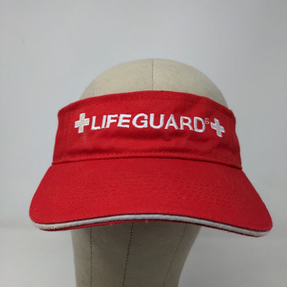 Lifeguard Brand Men's Strapback Sun Visor Hat Cap Embroidered Logo