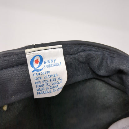 Jo-Ann Trucking Ltd. Strapback Hat Black One Size Adjustable Leather