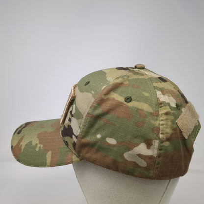 7.62 Design US Flag Camo Baseball Cap Green One Size Cotton Loop Patch Hat