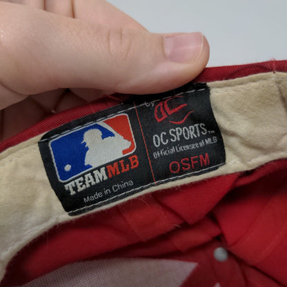MLB Strapback Hat Red St Louis Cardinals OSFM Embroidered Logo Adjustable