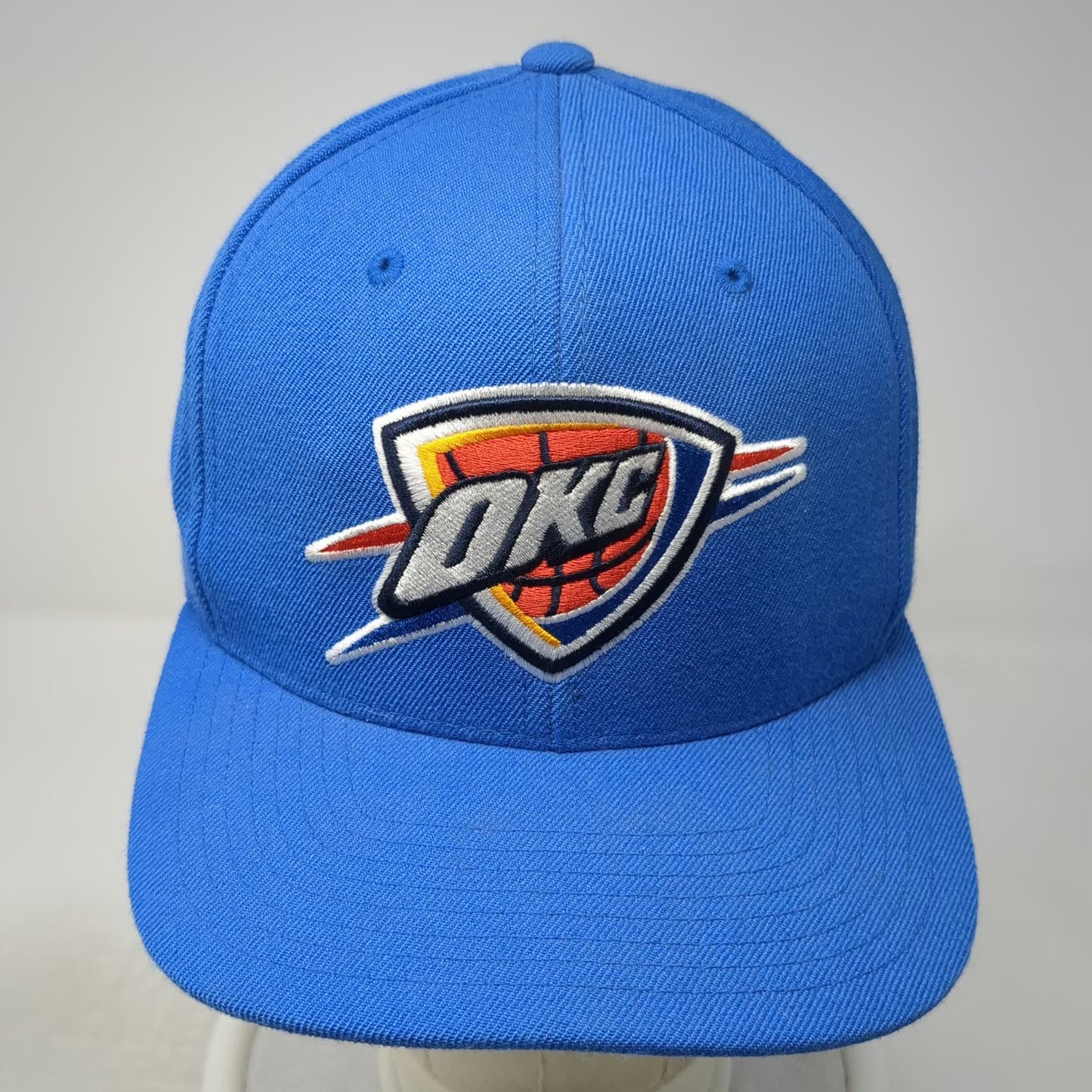 Oklahoma City Thunder NBA Mitchell & Ness Cap Blue 7 1/8 Wool Gray Underbrim