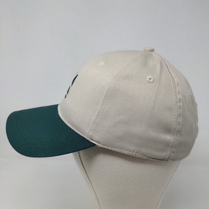 Kellermeyer Men's Strapback Hat Tan Green Adjustable Embroidered Logo