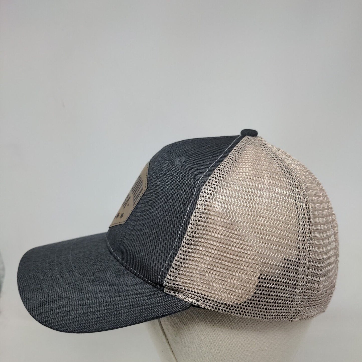 Virginia USA Snapback Mesh Back Trucker Hat Gray One Size Colorblock