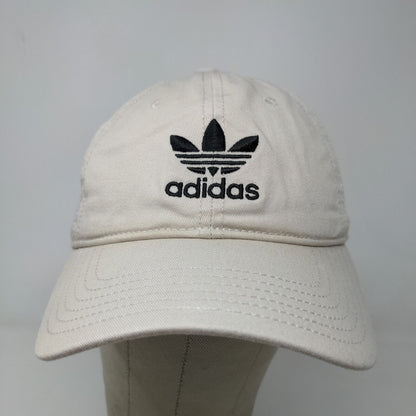 Adidas Men's Slideback Hat Tan OSFM Embroidered Trefoil Logo Cotton