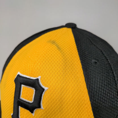 New Era Men's Fitted Hat Multicolor 7 5/8 Pittsburgh Pirates Logo 59Fifty Logo