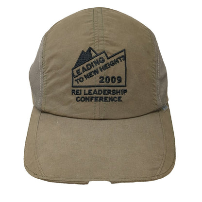 REI Baseball Cap Brown One Size 2009 Leadership Conference LED Light Brim Hat