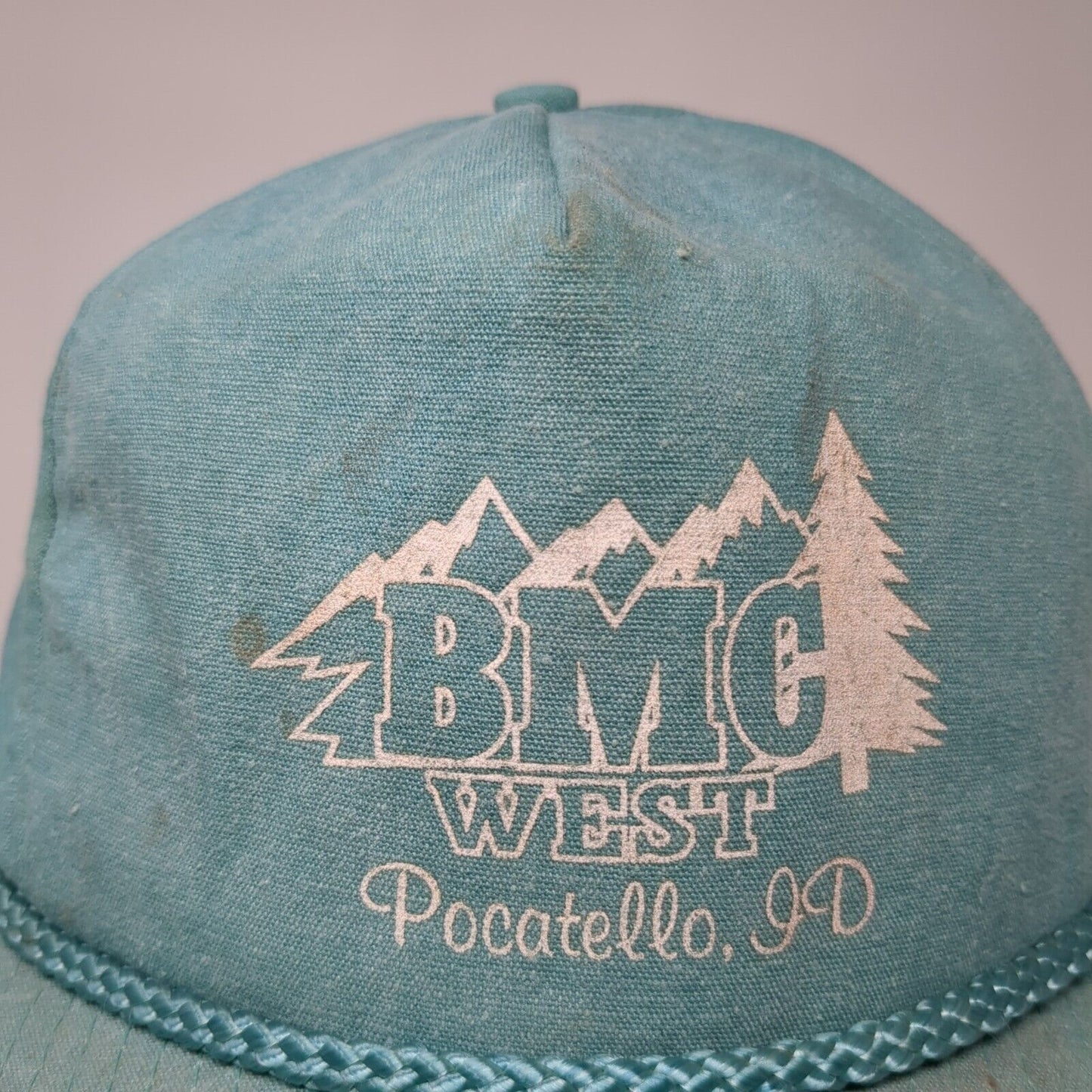 BMC West Pocatello ID Snapback Rope Hat Blue One Size Adjustable Cobra