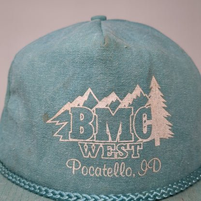 BMC West Pocatello ID Snapback Rope Hat Blue One Size Adjustable Cobra