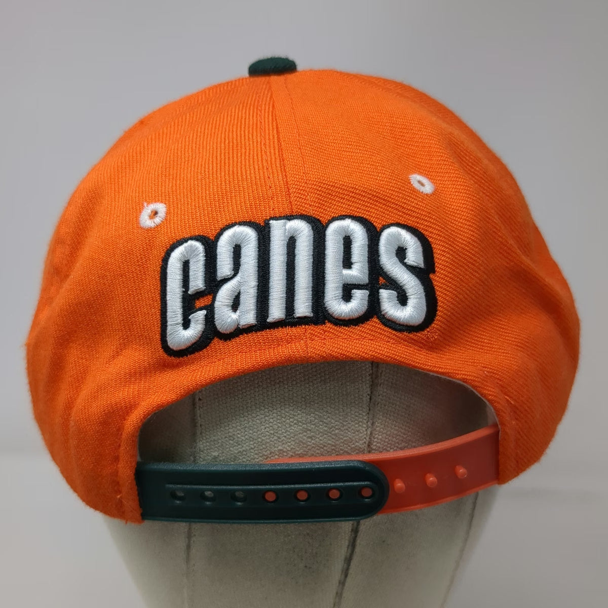 Zephyr Miami Hurricanes NCAA Snapback Hat Orange Green One Size Sebastian Ibis