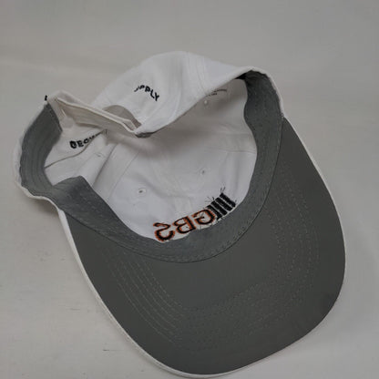 GBS Equipment Rental Strapback Hat White OSFA Embroidered Adjustable