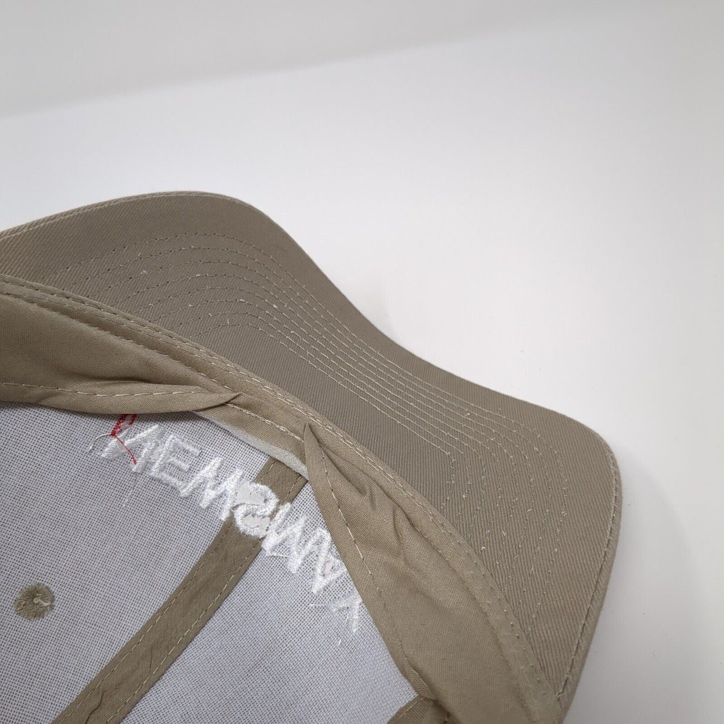 Newsmax Strapback Hat Tan One Size Adjustable Embroidered Port & Company
