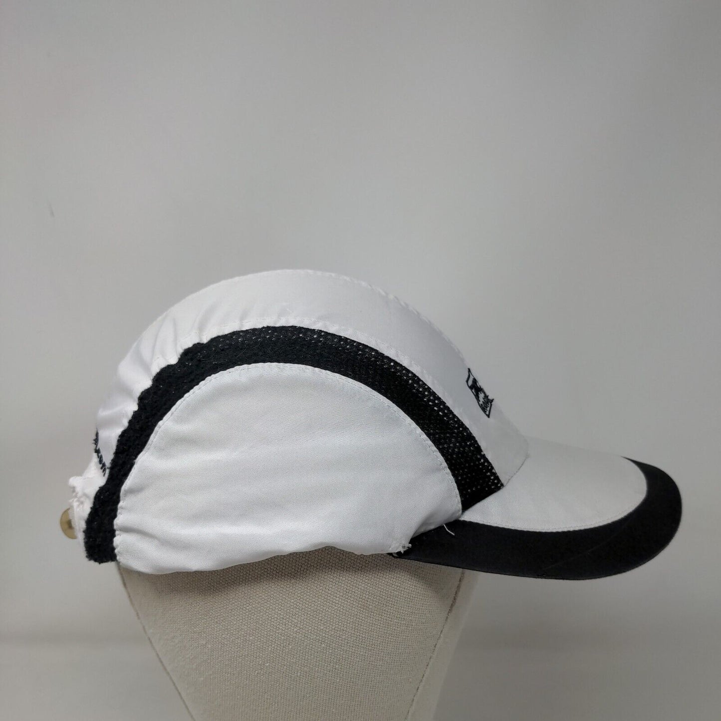 Road Runner Sports Strapback Hat White One Size Embroiodered Adjustable